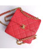 Chanel Grained Calfskin Backpack AS3108 Red 2022