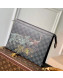 Louis Vuitton Men's Pochette Voyage MM Travel Pouch in Stamps Damier Graphite Canvas N64605 2022