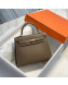 Hermes Kelly 25cm Top Handle Bag in Epsom Leather Elephant Grey/Gold 2022