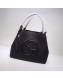 Gucci Interlocking G Leather Medium Top Handle bag 282309 Black 2022