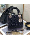 Dior Lady Dior Mini Bag in Patent Leather Black/Gold 2022 8203  