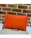 Gucci Leather Pouch with Gucci logo 681200 Orange 2022