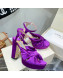 Jimmy Choo Silk Platform High Heel Sandals 11.5cm Purple 2022 032309