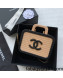 Chanel Beech Wood Mini Vanity Case Bag AS2926 Beige/Black 2022