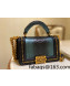 Chanel Pythonskin Leather Small Boy Flap bag with Top Handle and Chain Green/Black 2022 