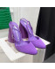 The Attico Luz Silk High Heel Open Pumps 9.5cm Purple 2022