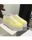 Celine Canvas Flatform Low-top Sneakers Yellow 2022 032403