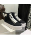 Celine Canvas Flatform High-top Sneakers Black 2022 032406