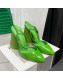 The Attico Luz Patent Leather High Heel Open Pumps 9.5cm Green 2022
