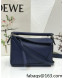 Loewe Puzzle Mini Bag in Smooth Calfskin Navy Blue 2022 10173