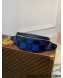 Louis Vuitton Campus Bumbag/Belt Bag in Damier Leather N50022 Navy Blue/Black 2022
