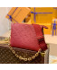 Louis Vuitton Coussin PM Bag in Monogram Leather M57790 Dark Red 2021
