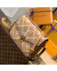 Louis Vuitton Pochette Metis Bag in Embroidered Quilted Leather M46018 Arizona Brown 2022