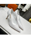 Louis Vuitton Signature Calf Leather Pumps 8.5cm White 2022