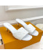 Louis Vuitton Revival High Heel Slide Sandals 5.5cm in Monogram Embossed Lambskin White 2022 