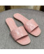 Louis Vuitton Revival Flat Slide Sandals in Monogram Embossed Lambskin Pink 2022 03