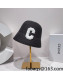 Celine Straw C Buckle Hat Black 2022 0401138