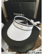 Chanel Visor Boe Tie Hat White 2022 0401144