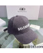 Balenciaga Canvas Baseball Hat Grey 2022 0401151