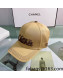 Chanel Coco Canvas Baseball Hat Beige 2022 0401169