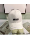 Gucci Canvas Baseball Hat White 2022 040208