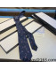 Gucci Flower Print Silk Tie Dark Blue 2022 031082
