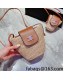 Celine Triomphe Small Bag in Straw and Leather Beige/Brown 2022 033110