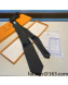 Louis Vuitton Silk Tie Black 2022 040133