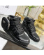 Prada x Adidas Silky Calfskin High-top Sneakers with Pouch Black 2022 90