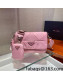 Prada System Nylon Patchwork Shoulder Bag 1BD292 Pink 2022
