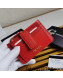 Prada Saffiano Leather Card Holder Wallet 1MC038 Red 2022 05