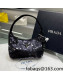 Prada Re-Edition 2000 Sequins Mini Hobo Bag 1NE515 Black 2022 02