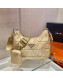 Prada System Nylon Patchwork Shoulder Bag 1BC151 Gold 2022