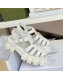 Prada Foam Rubber Flatform Sandals 5.5cm White 2022 032625