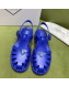 Prada Sporty Foam Rubber Sandals Blue 2022 032622