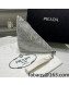 Prada Triangle Crystal Pouch 1NE039 White/Silver 2022