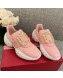 Roger Vivier Crystal Buckle Sneakers Pink 2022 05