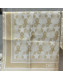 Dior Star Silk Square Scarf 90x90cm Gold 2022 033093