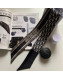 Dior Oblique Silk Bandeau Scarf 6x100cm Dark Blue 2022 033080