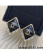 Chanel Stud Earrings Black 2022 031173