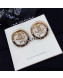 Chanel Round Stud Earrings 2022 031157