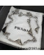 Prada Triangle Logo Chain Belt Black 2022 031166