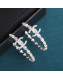 Chanel CC Hoop Earrings Silver 2022 040207