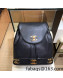 Chanel Vintage Grained Calfskin Backpack A06632 Black 2022