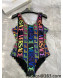 Versace Swimwear Black/Neon 2022 032925