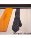 Louis Vuitton Damier Graphite Silk Tie Black 2022 031092