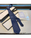 Gucci Embroidered Silk Tie Dark Blue 2022 031083
