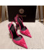 Versace Leather Slingback Pumps 11cm Pink 2022 031929