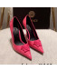 Versace Glazed Leather Pumps 11cm Pink 2022 031936