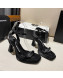 Alexander Wang Silk Heel Sandals 10cm Black 2021 02